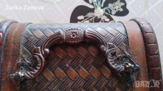 Ковчеже с метален обков, снимка 10 - Антикварни и старинни предмети - 53166394