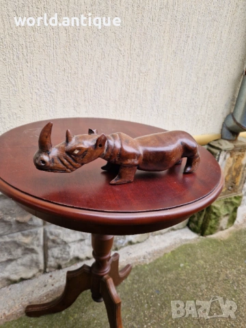 Страхотна антикварна африканска дървена фигура статуетка , снимка 5 - Статуетки - 53063991