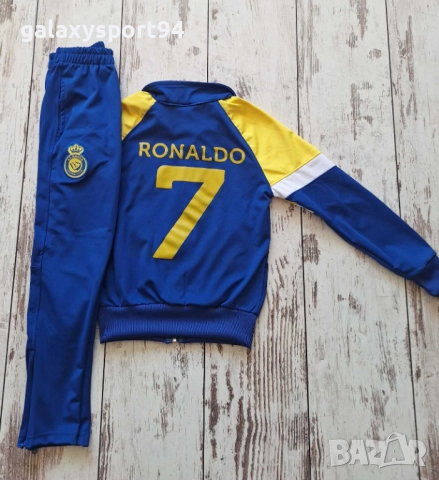Жълт Детски екип Роналдо Ал Насър Син 2025г Ново Комплект деца CR7, снимка 10 - Футбол - 51644920