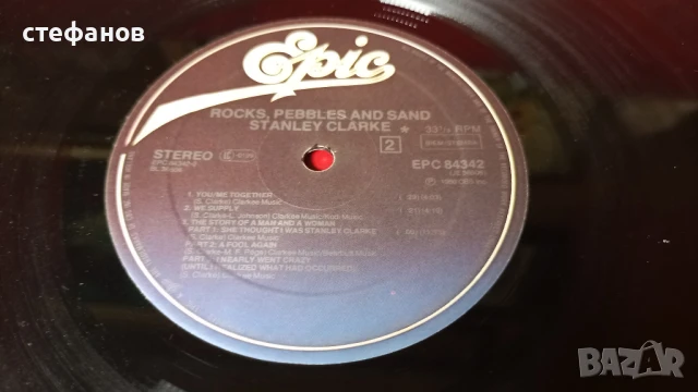 Дългосвиреща грамофонна плоча STANLEY CLARKE „rocks, pebbles and sand”, Холандия, снимка 8 - Грамофонни плочи - 51164352