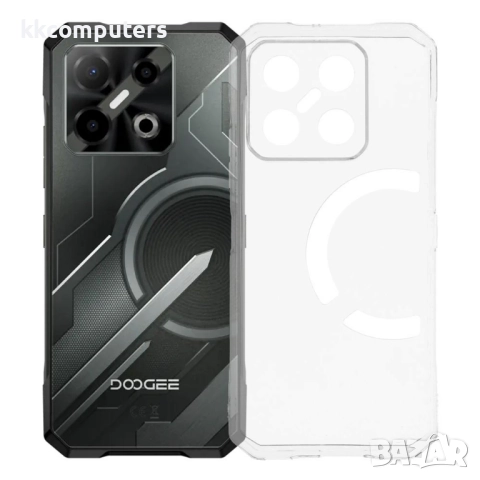 Калъф с протектор за Doogee Blade GT Pro / GT Play – мек TPU удароустойчив калъф, прозрачен или чере