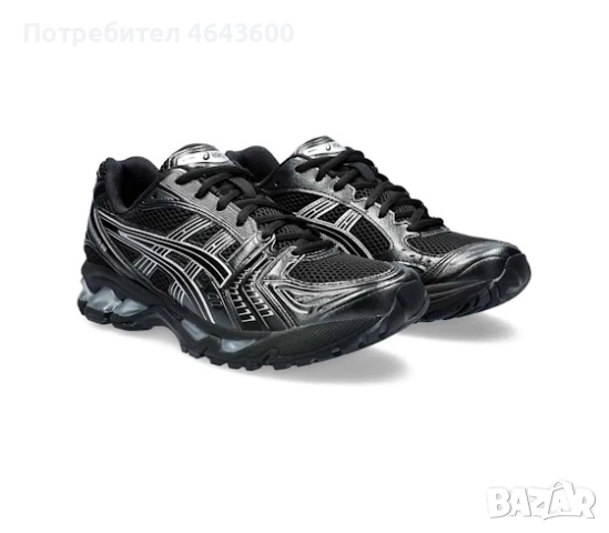 Мъжки маратонки ASICS Gel-Kayano 14 Black Pure Silver, снимка 4 - Маратонки - 52336710