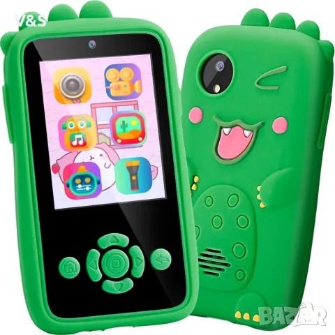 Детски мобилен телефон, 2,4-инчов дисплей, детска камера, играчка мобилен телефон с камера, функции , снимка 2 - Образователни игри - 48332731