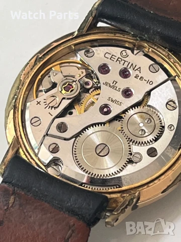 Стар часовник certina швейцарски с позлата, снимка 2 - Мъжки - 51038477