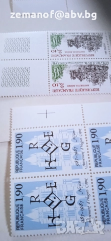 Блокове  Франция 34 бр по 4 марки- 80 г, снимка 7 - Филателия - 52589908