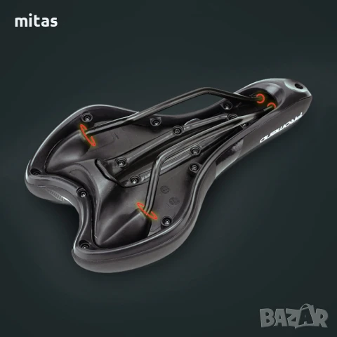 Гелова седалка за велосипед PROMEND SD-567, PU покритие, Анатомична, снимка 8 - Аксесоари за велосипеди - 50968558