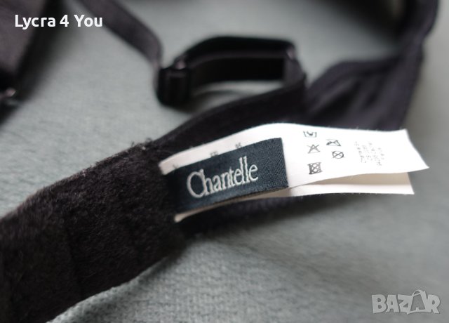 Chantelle 80C размер луксозен сутиен с черна дантела и златист сатен, снимка 8 - Бельо - 40475232