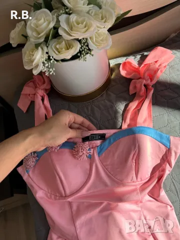 Alessa, розов топ/боди, М размер, снимка 5 - Корсети, бюстиета, топове - 47740436