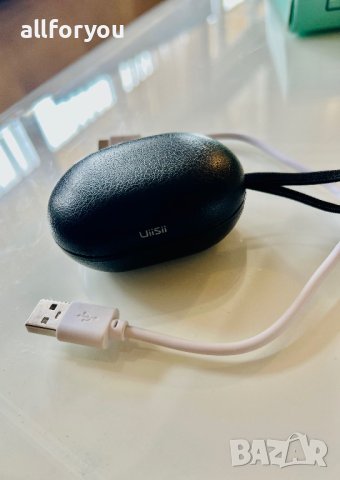 Блутут слушалки Bluetooth Stereo Headset UiiSii TW60 , Черни, снимка 4 - Слушалки, hands-free - 42090644