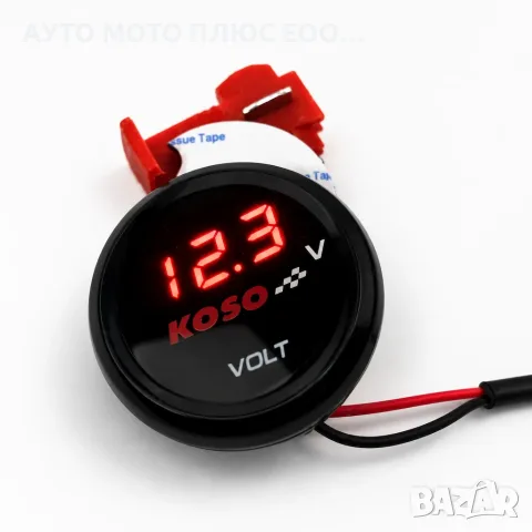 Дигитален волтметър за автомобил, мотор, ATV - 12V/ KOSO, снимка 2 - Аксесоари и консумативи - 47173255