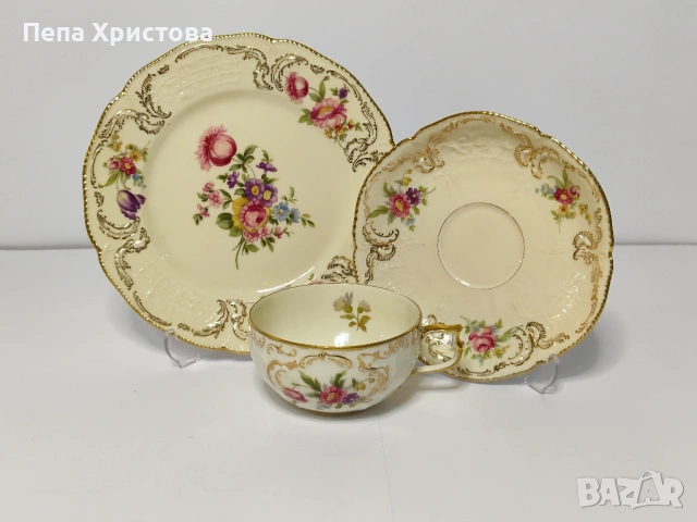 Rosenthal Sanssouci троен сет за чай, снимка 3 - Чаши - 53663640