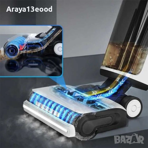 Безжична прахосмукачка с пара Tineco Floor ONE S7 Steam - 3 в 1 почистване за твърди настилки, снимка 8 - Прахосмукачки - 53783993