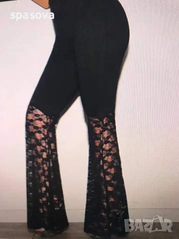 Елегантен панталон/ клин с дантела S нов