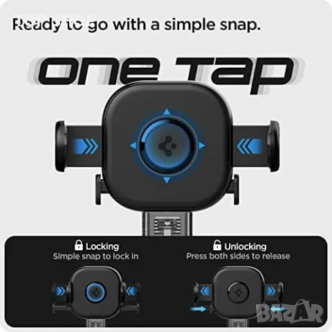 Нова Поставка за мобилен телефон за автомобил кола универсална стойка Spigen OneTap, снимка 2 - Селфи стикове, аксесоари - 49249559