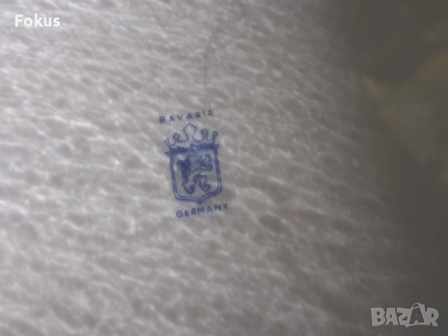 Стар порцелан колекционерска чиния BAVARIA, снимка 4 - Антикварни и старинни предмети - 53408815