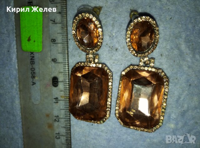 ЕФЕКТНИ БЛЕСТЯЩИ КРИСТАЛНИ СРЕБРИСТИ ВИНТИДЖ ОБЕЦИ 22402, снимка 2 - Обеци - 42090812