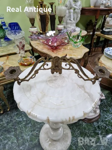 Рядък антикварен колекционерски френски бронзов свещник за пиано , снимка 2 - Антикварни и старинни предмети - 47589069