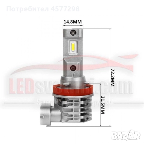 ЛЕД КРУШКИ БЕЗ ВЕНТИЛАТОР P3, снимка 2 - Аксесоари и консумативи - 52310171