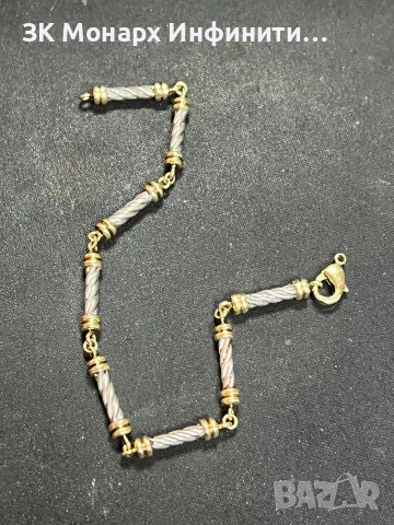 Сребърна гривна /счупена закопчалка/, снимка 2 - Гривни - 53385259