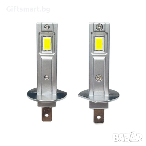Комплект-2 LED Крушки H1, 2x14 вата, 6x1см, Без Вентилатор,Без Кабел , снимка 5 - Аксесоари и консумативи - 52341111