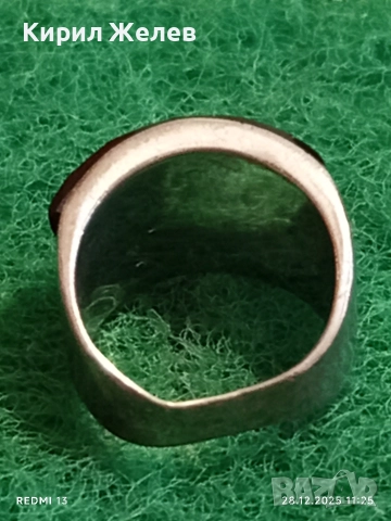 Сребърен пръстен с три реда фасетиран ЧЕРЕН ОНИКС подходящ аксесоар за ежедневието 34042, снимка 3 - Пръстени - 52918142