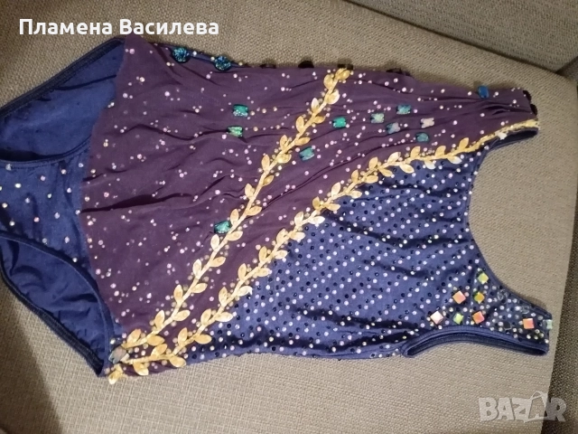 Трико за художествена гимнастика за височина 138-148 см, размер 36, снимка 7 - Художествена гимнастика - 52954388