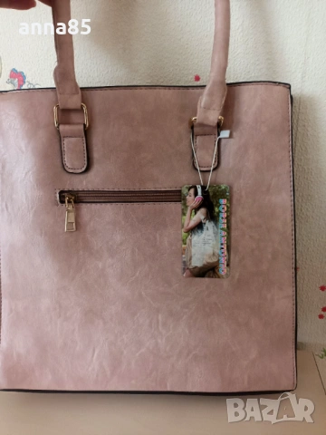 Нова чанта цвят пепел от рози, снимка 2 - Чанти - 53580330