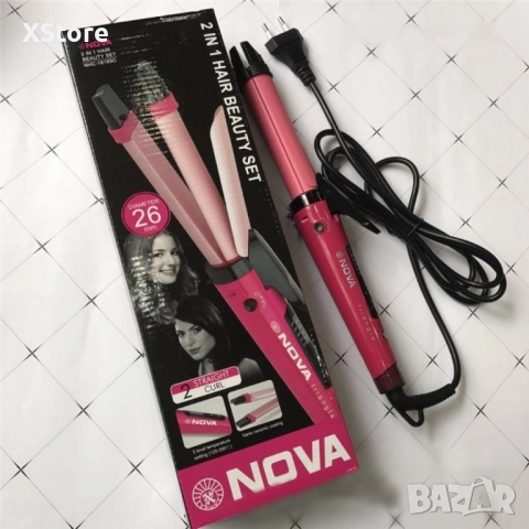 Многофункционална 2 в 1 маша и преса за коса TV821