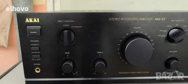 Стерео усилвател Akai AM-37, снимка 2 - Ресийвъри, усилватели, смесителни пултове - 49750185