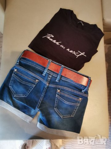 Дамски къси дънки, снимка 2 - Къси панталони и бермуди - 39992441