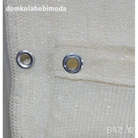 Предпазна ограда за балкон или градина, 6x0,75м, Метални халки на всеки 50см, Устойчива на UV лъчи., снимка 2 - Огради и мрежи - 36481826