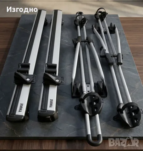Велобагажници Thule FreeRide 532 + напречни греди Thule Wingbar Evo
