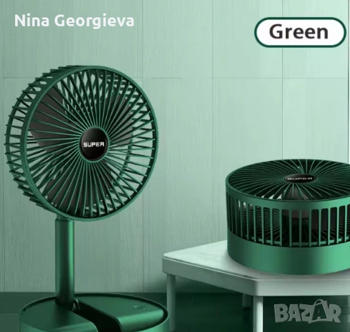 Компактен, модерен и преносим мини вентилатор, снимка 3 - Друга електроника - 53307520