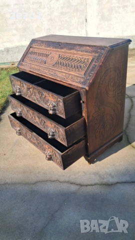 Антикварно бюро масив №56, снимка 7 - Бюра - 53390071