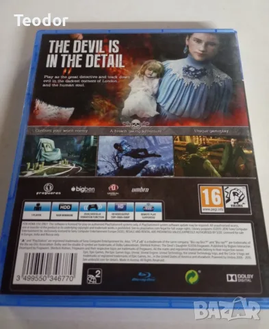 Sherlock Holmes the Devil's Daughter ps4, снимка 2 - Игри за PlayStation - 56215365