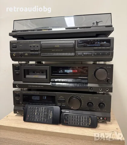 🔊Ретро аудио сет TECHNICS - ресийвър с дистанционно, CD плеър с дистанционно, дек и грамофон🔈, снимка 2 - Аудиосистеми - 56137008