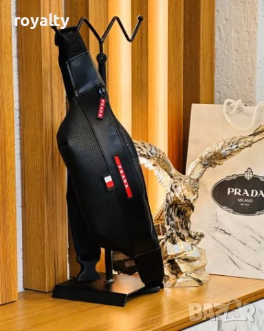 Prad🅰️ Кожена Мъжка Чанта 