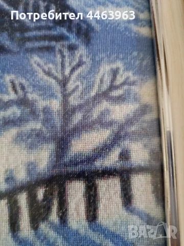 гоблен ,,Зимна нощ", 31/44 см, снимка 16 - Гоблени - 51372185