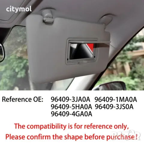 2 бр. копка държач щипка за сенник на Nissan X-Trail, Teana, Koleos, Altima, Murano, Rogue, Pathfind, снимка 7 - Аксесоари и консумативи - 49810667