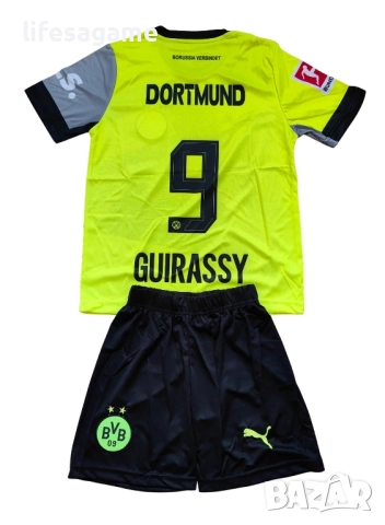 Детски футболен екип Борусия Дортмунд Гираси комплект Borussia Dortmund тениска Guirassy