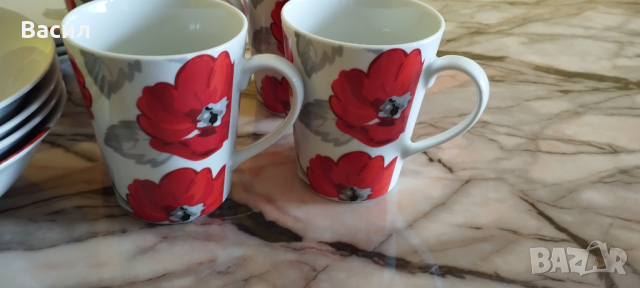 Сервиз от 4бр чинии, чаши, купички чинии за салата, снимка 7 - Други - 44824032