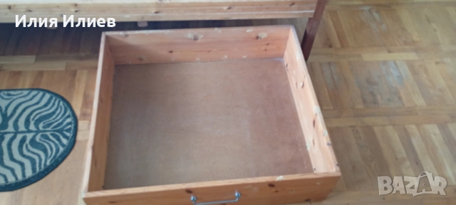 Дървено легло + дъвен шкаф + матрак - комплект, снимка 4 - Спални и легла - 51454818