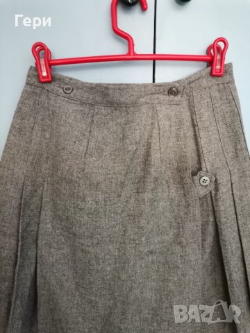 Сива пола солей за хладните дни, снимка 3 - Поли - 42350192