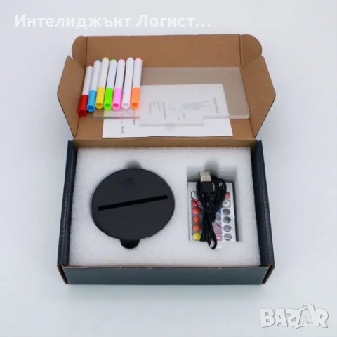 Светеща лед дъска, рекламна табелка, светещи бележки, снимка 3 - Рисуване и оцветяване - 40485240