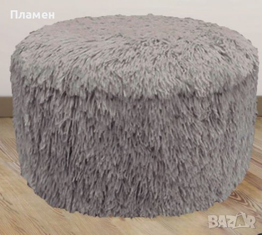 Надуваем пуф за сядане табуретка 38x20см до 100 кг. Бял сив черен, розов, снимка 10 - Дивани и мека мебел - 39435467
