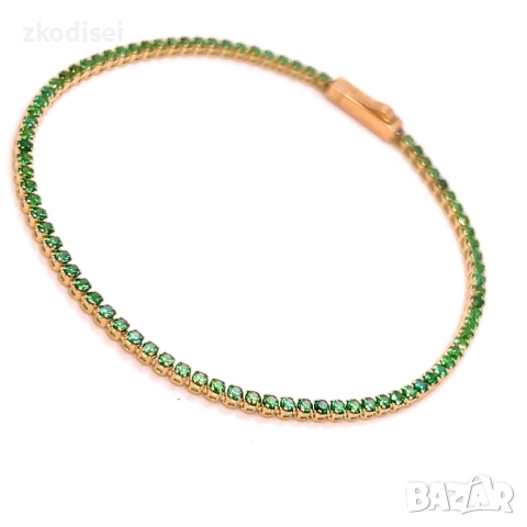 Златна дамска гривна 2,92гр. 18,0см. 14кр. проба:585 модел:34503-1, снимка 2 - Гривни - 52456245