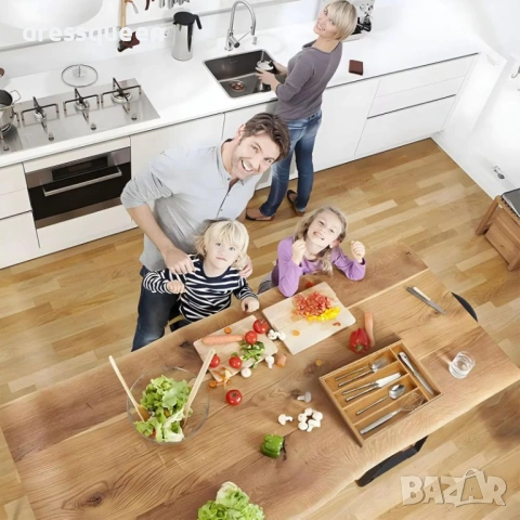 4732 Бамбуков разтегателен разделител за прибори, снимка 8 - Други - 53779823