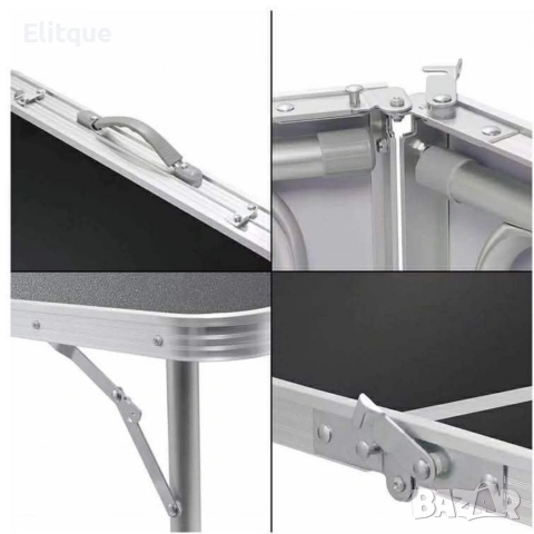 Мобилен комплект маса и 4 стола – практично решение за всяко пътуване и открито пространство, снимка 5 - Маси - 53264433