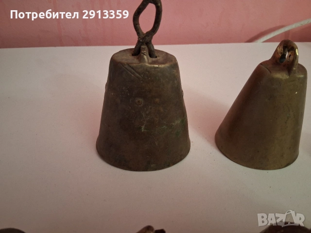 Стари месингови чанове и звънчета, снимка 3 - Антикварни и старинни предмети - 53646289