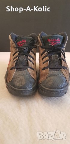 Vintage Retro 90s REEBOK Hexalite Hiking Boots Tan Suede Black Leather, снимка 2 - Кецове - 35667127
